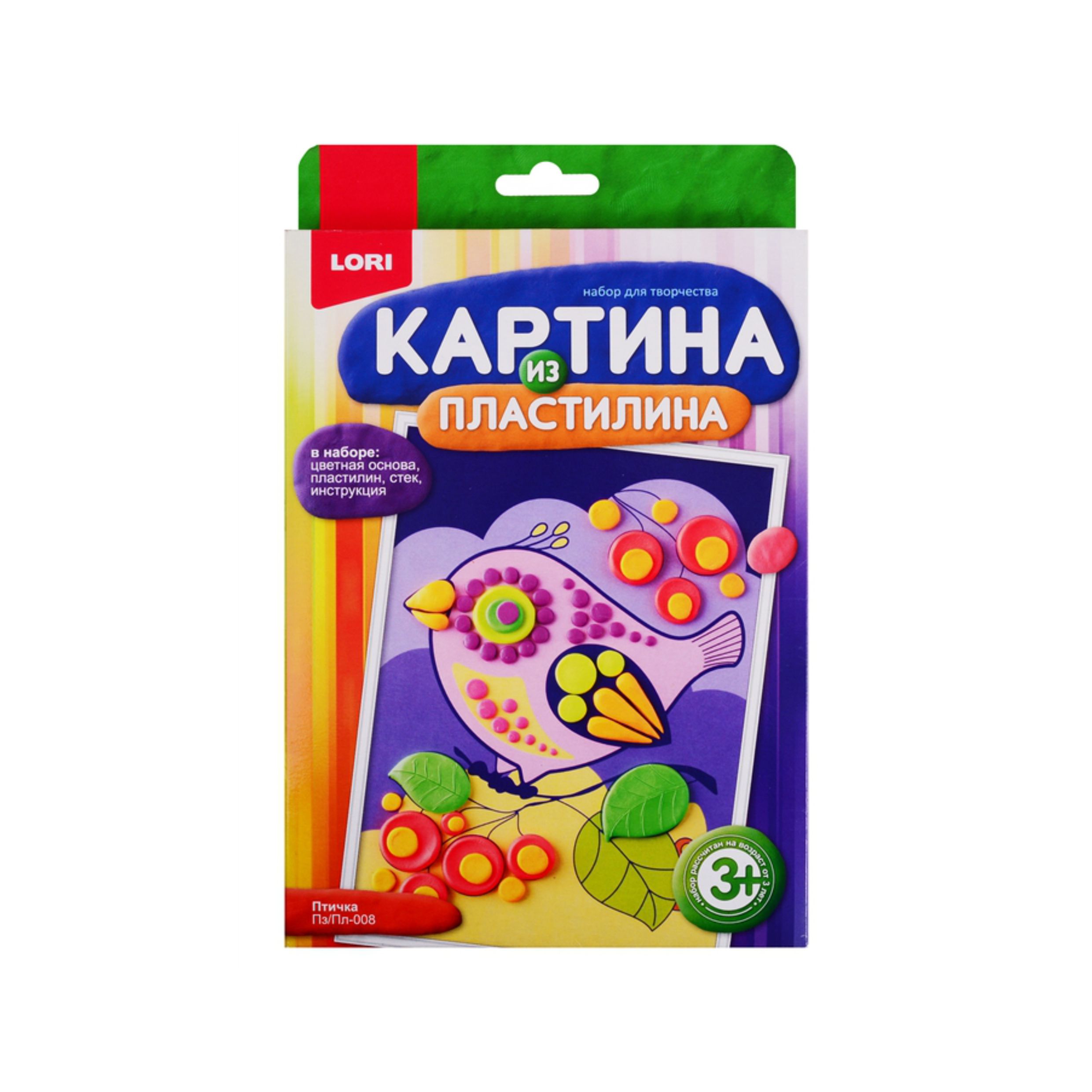 купить Картина из пластилина Птичка