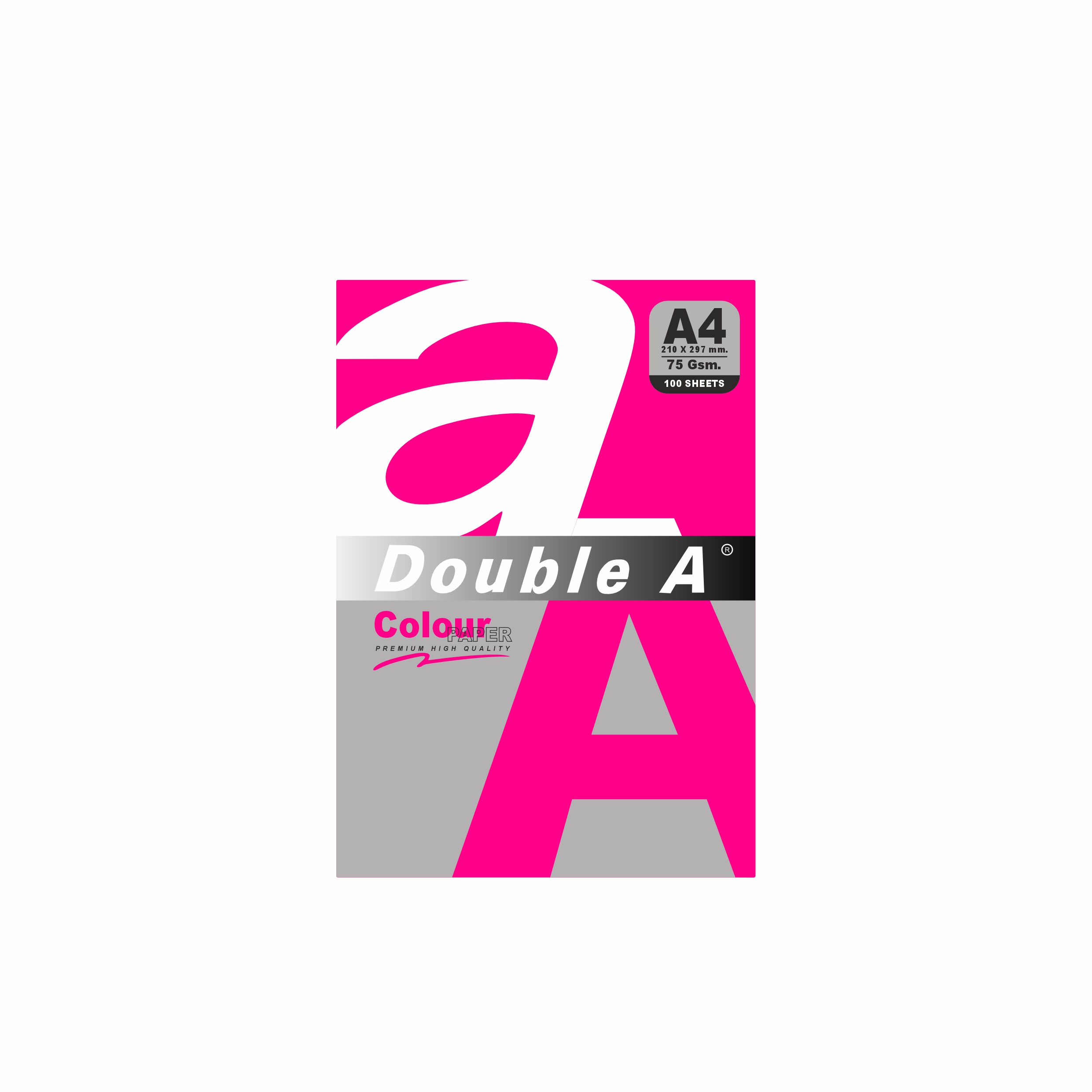 купить Бумага офисная "Double A" 75гр А4 100л Neon Pink