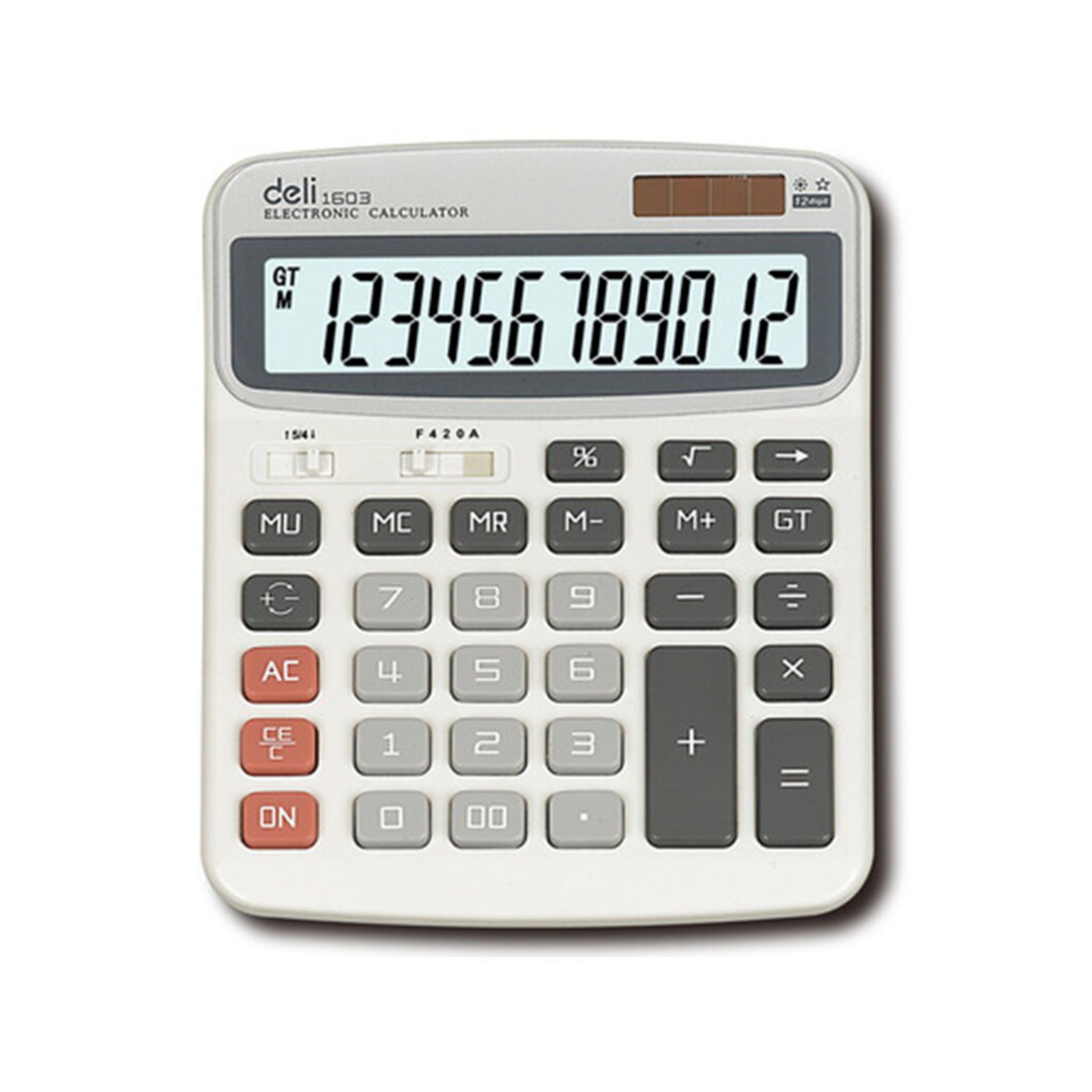 купить Калькулятор 12 разрядный, 192*157 Deli 1603