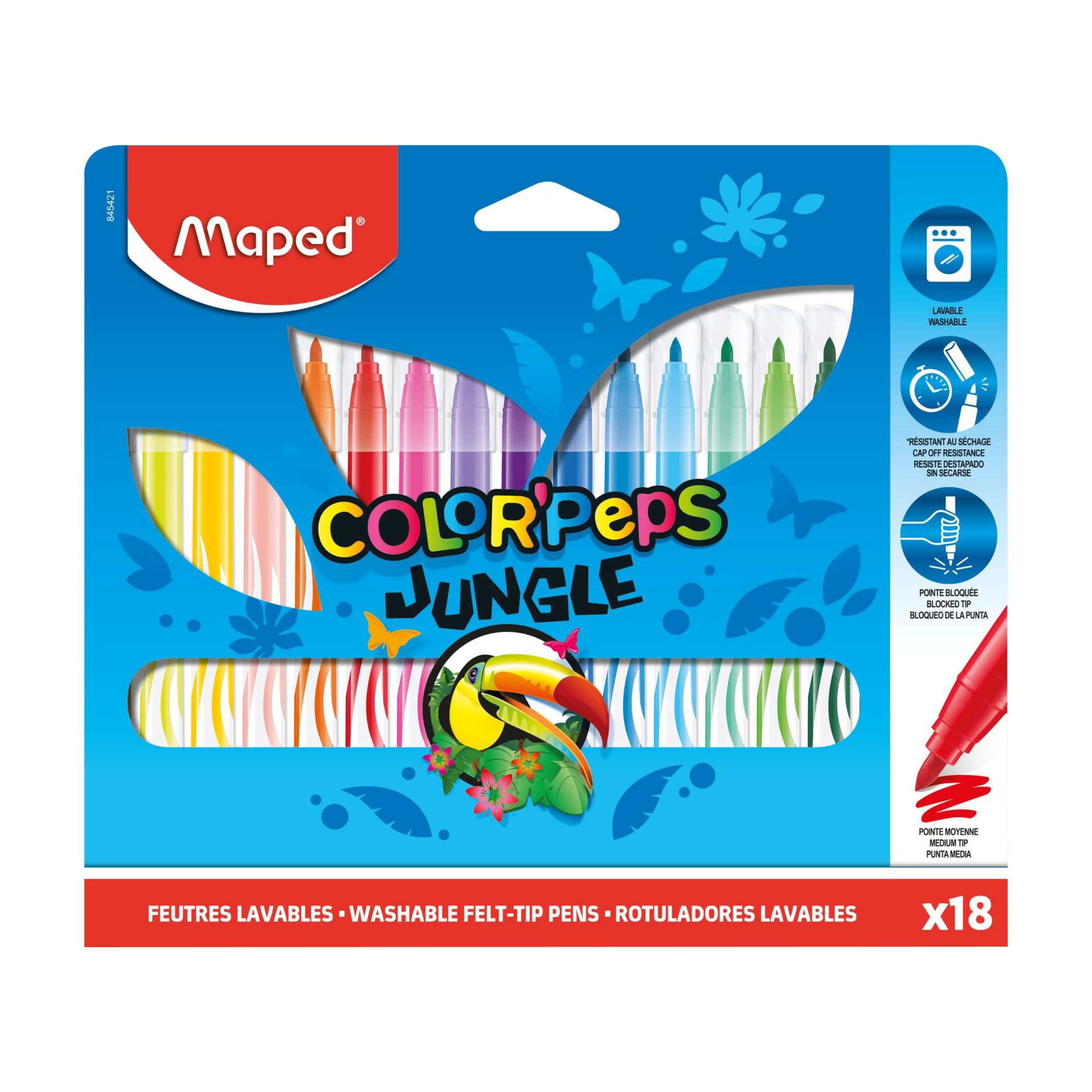 купить Фломастер Maped Color'Peps JUNGLE (18цв)